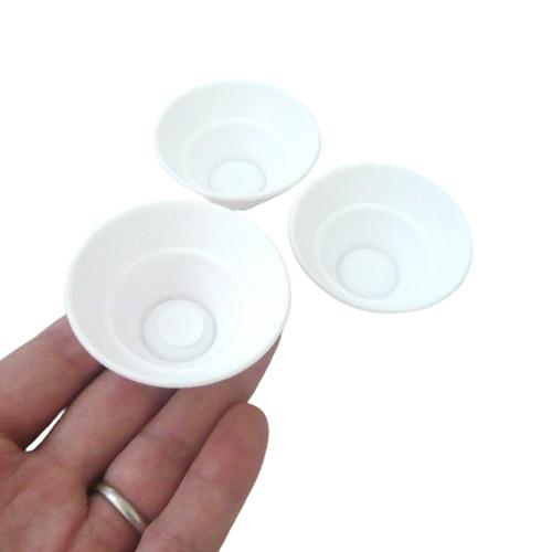 ミニチュア素材 ミニチュアどんぶり 白無地 40個セット 52mm×H24mm 