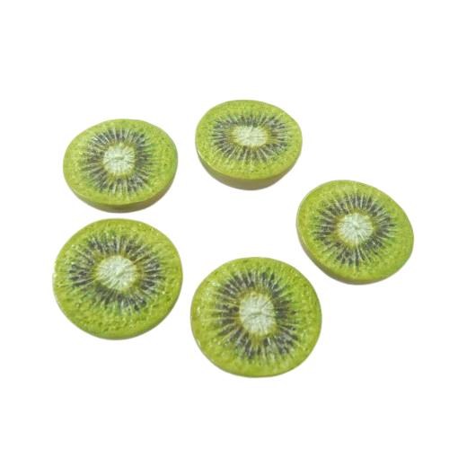 スイーツデコパーツ 輪切りキウイ 8個セット 26mm 単価25円 / フェイク 