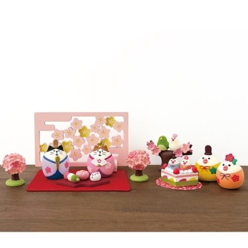 桜の木だるま梅の衝立デコレコンコンブル