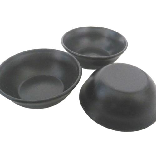 黒深皿４個セット ミニチュア材料 深皿大 黒 40個セット 52mm 単価48円 / 和食器