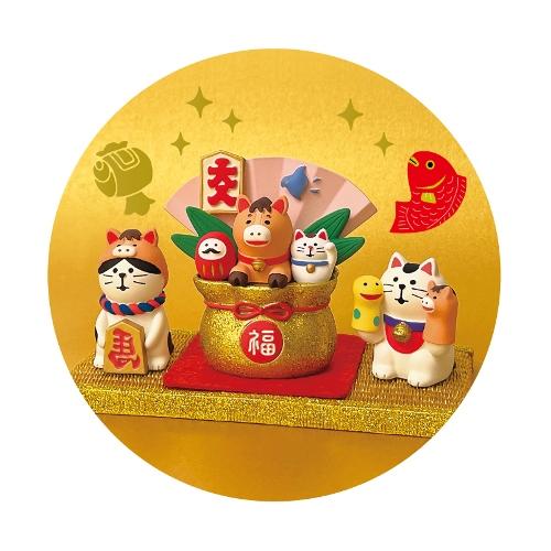 DECOLE（デコレ） concombre コンコンブル 干支なりきり猫 馬 / 福馬