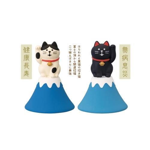 DECOLE（デコレ） concombre コンコンブル 富士山招き猫 黒猫 / 福物