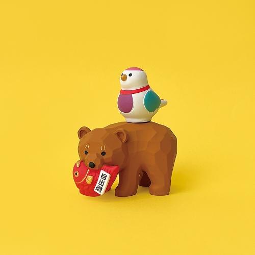 DECOLE（デコレ） concombre コンコンブル 福運び木彫り熊 / 福もの屋