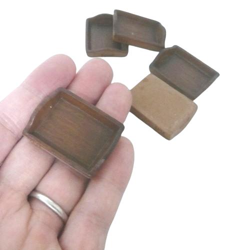 ミニチュアトレー　平面 ミニチュア材料 ミニチュアトレー 35×27mm 8個セット 単価34円 / 卸売