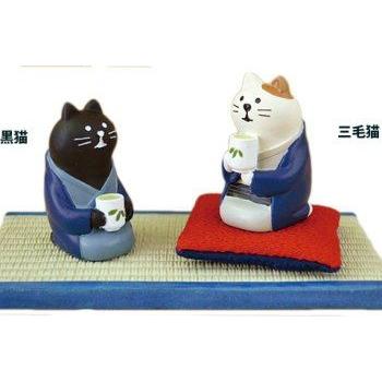 稀少入手困難！猫 DECOLE concombre他 ミニチュア (セット売り) DECOLE（デコレ） concombre コンコンブル 旅猫 日本茶 /メール便対応