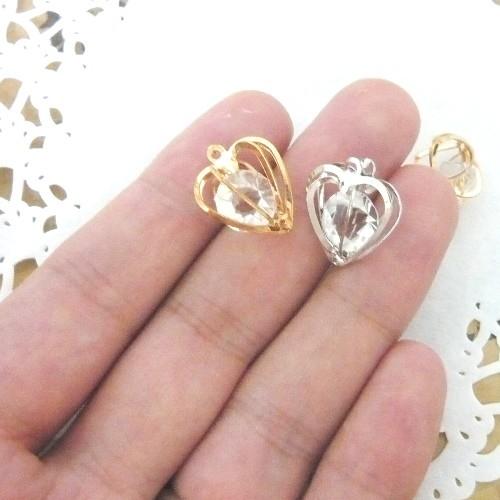 ご予約品 ポメラート ハートダイヤチャーム 2個セット ポメラート