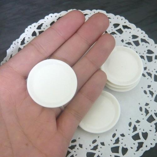 ミニチュア材料 ミニチュア食器お皿38mm 5枚セット 単価49円 / 食品