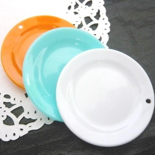 デコ用素材 ミニチュア食器お皿51mm ３色アソート ５枚セット メール便対応可 食品サンプル フェイクフード 卸売り 8112 Asobigokoro Fcヤフー店 通販 Yahoo ショッピング