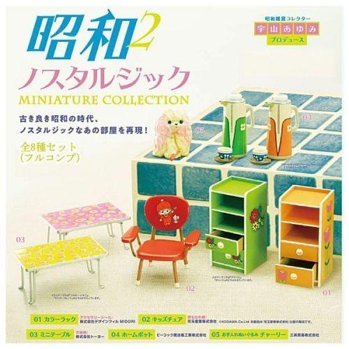 昭和レトロ ミニチュア収納家具 セット ケンエレファント 昭和ノスタルジックミニチュアコレクション第2弾 BOX
