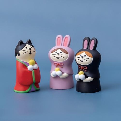 DECOLE（デコレ） concombre コンコンブル ねこずきん お月見うさぎ 紫