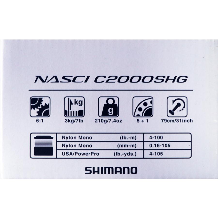 シマノ（SHIMANO） 21NASCI ナスキー C2000SHG : フィッシングK - 通販