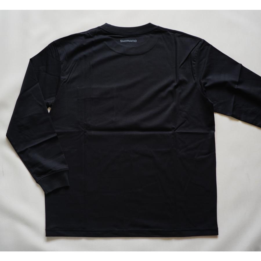 シマノ（SHIMANO） SH-012V コットンパッチロングスリーブ ブラック L