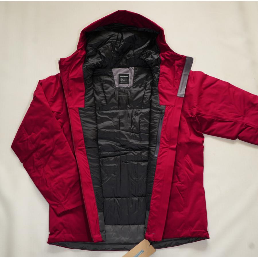 SHIMANO フィッシングジャケット XL レッド/ブラック シマノ（SHIMANO） RB-034W レッド XLサイズ インサレーション レイン