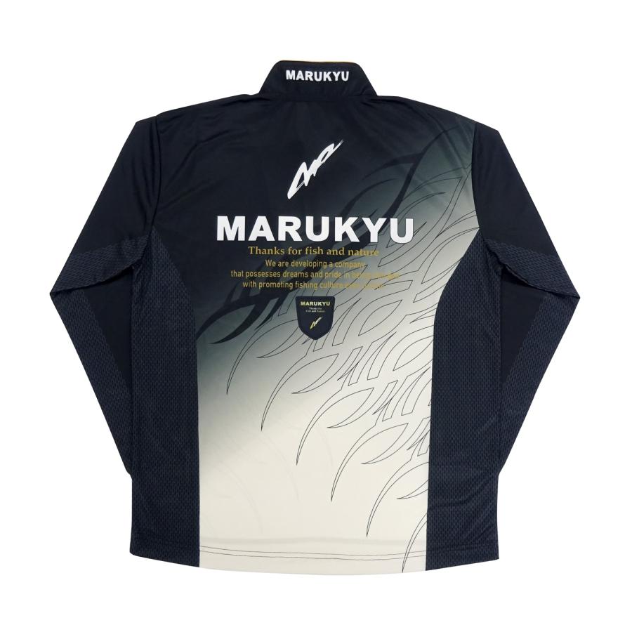 マルキュージップアップシャツTR-01 ブラックサイズLL マルキュー（MARUKYU） ジップアップシャツ TR-01 ブラック 4L 6L 磯
