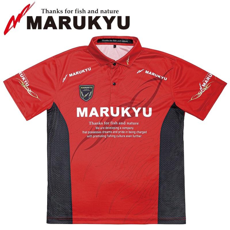 マルキユードライポロシャツTR-01(半袖) サイズLL マルキュー（MARUKYU） ドライポロシャツ TR-01 (半袖) M L LL レッド