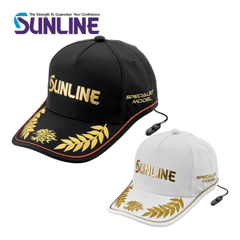 最安！ロルカナ　スタートアップツアー優勝賞品　帽子 サンライン（SUNLINE） ツアーキャップ CP-3407 ブラック ホワイト