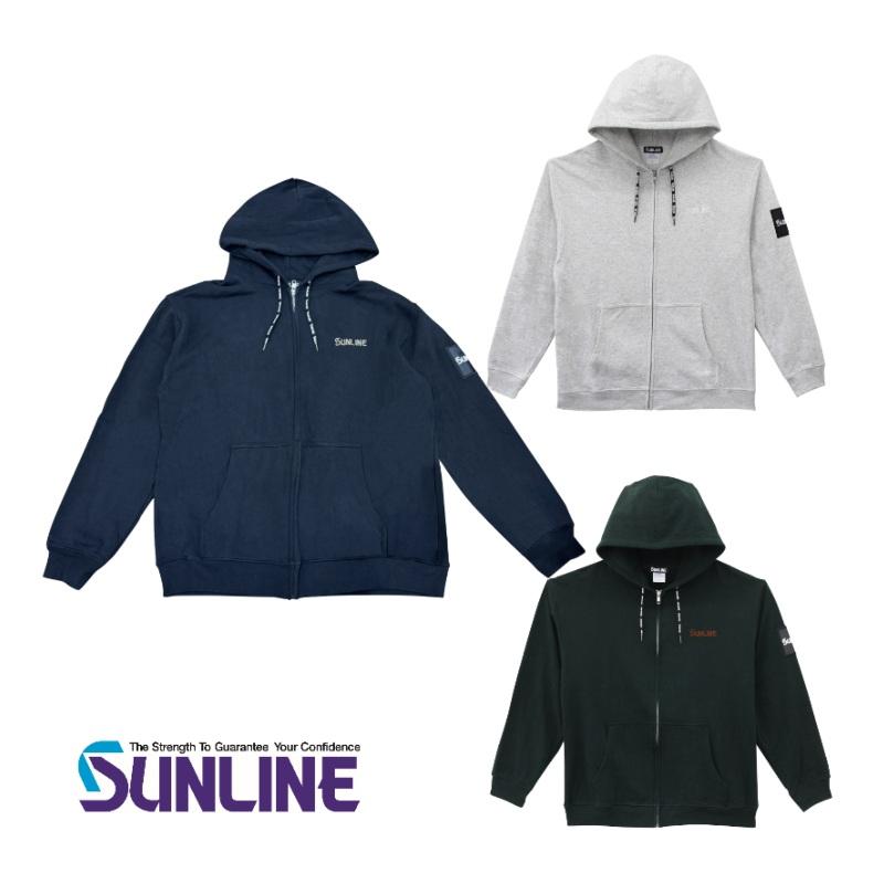 サンライン（SUNLINE） フルジップパイルパーカー M L LL ブラック