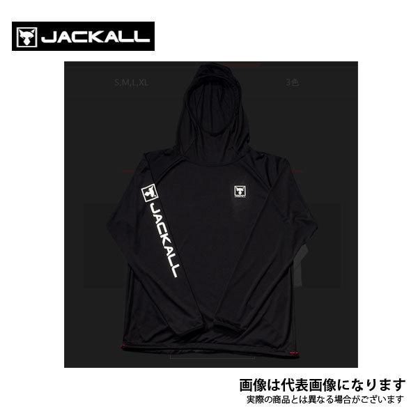 JACKALL（ジャッカル） ドライライトフーディ ブラック L 爆買