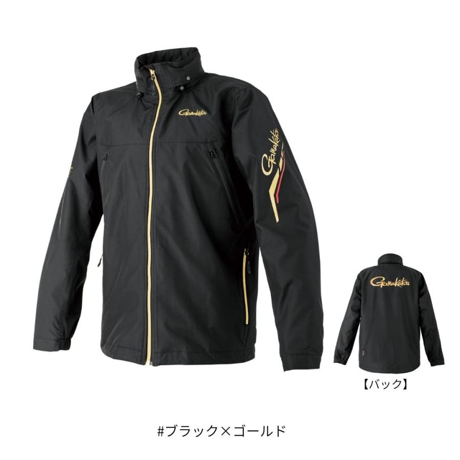 Gamakatsu（がまかつ） GM3792 ウィンドブレーカー #ブラック×ゴールド