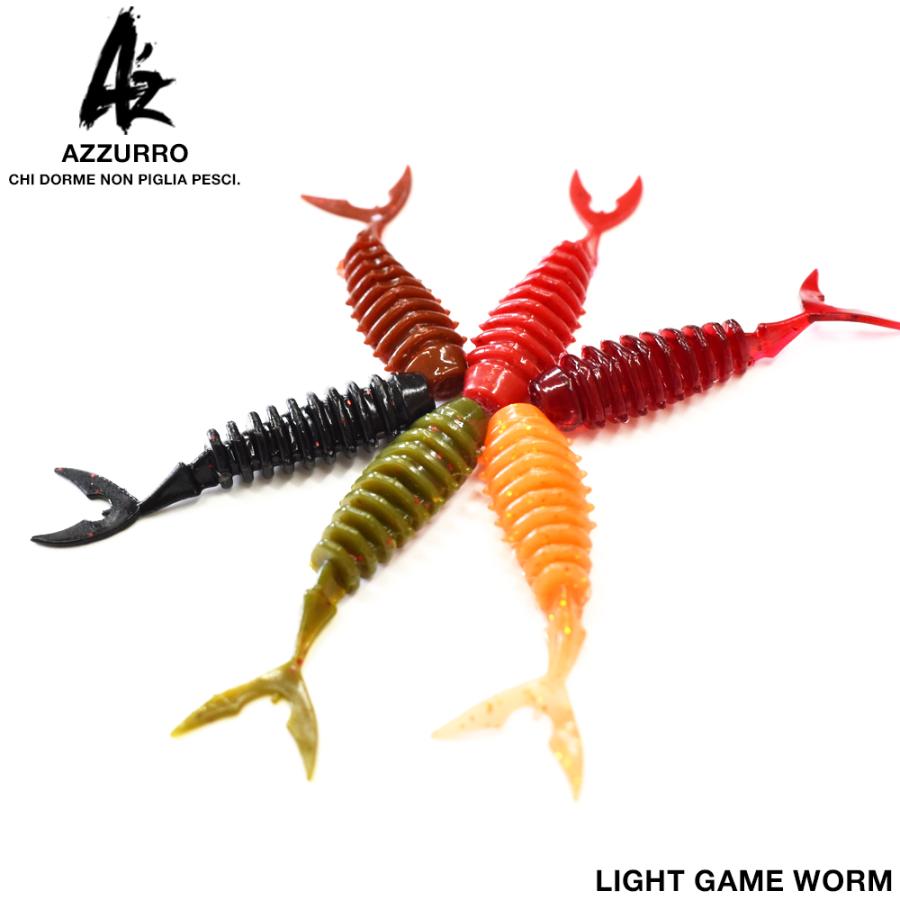アズーロ 徹湾 ライトゲームワーム Azw C ｃ００５ グリパン レッドラメ 2inch アジング メバリング おすすめ 根魚 ダウンショット フィッシングマックス 通販 Paypayモール
