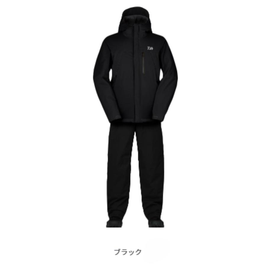ダイワ レインマックス ウィンタースーツ L DW-3523 透湿防水加工2層 ダイワ DW-3523 レインマックス ウィンタースーツ ブラック #Lサイズ