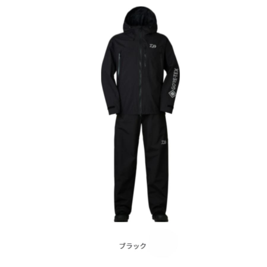 ダイワ DR-1924 ゴアテックス バーサタイルレインスーツ ブラック #M