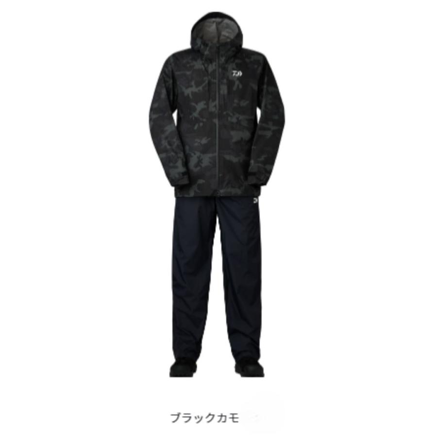 ダイワ DR-3324 レインマックス コンパクトレインスーツ ブラックカモ