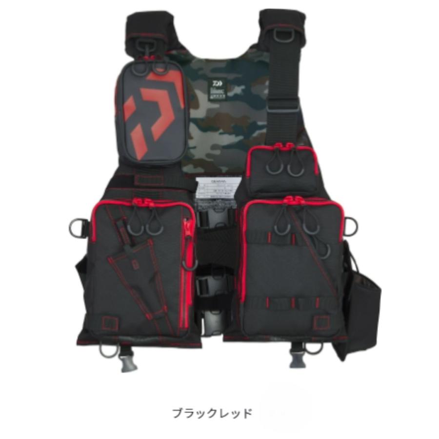 ダイワ DF-6224 フロートゲームベスト #ブラックレッド フリーサイズ