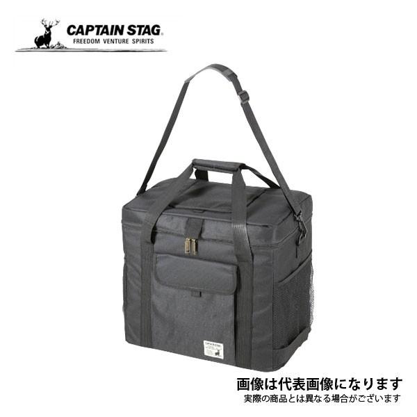 キャプテンスタッグ スーパークールソフトクーラー 33L ブラック UE-567 大型便A｜fishingmax-webshop