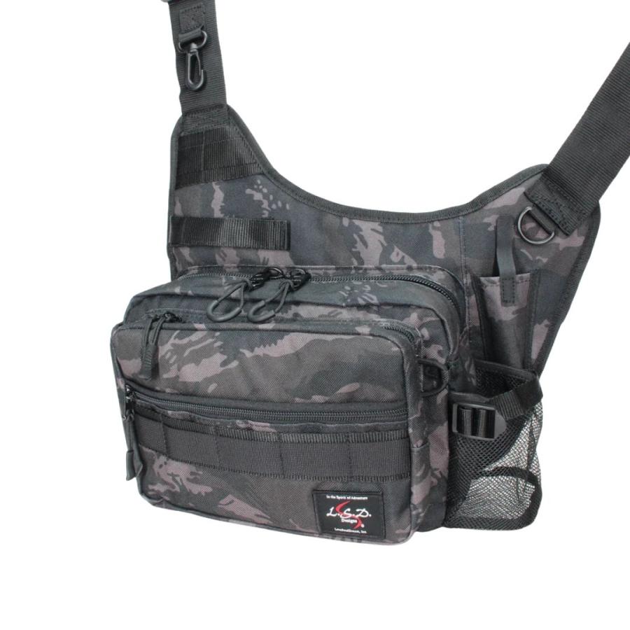 メーカー再生品 ｌｓｄデザインズ ワンショットサイド ジュニア ネオ ブラックカモ フィッシング バッグ オカッパリ バス釣り シーバス エギングなど 釣り Materialworldblog Com