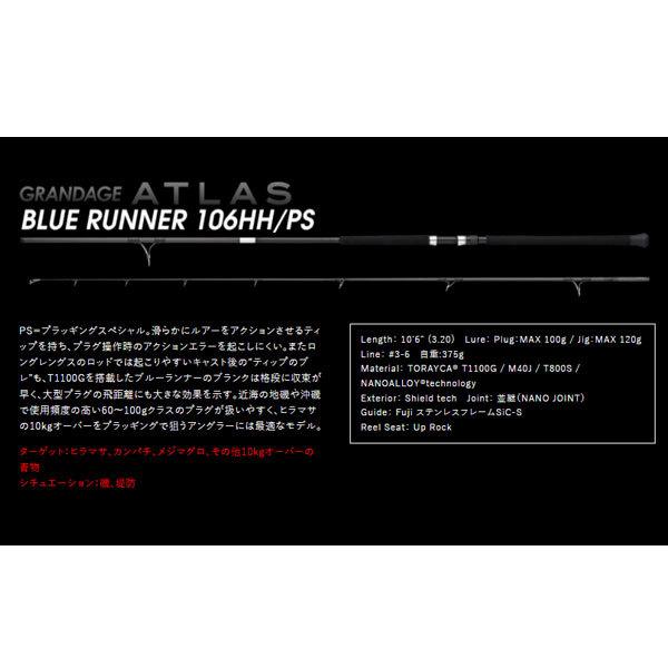 アピア（APIA）GRANDAGE ATLAS BLUE RUNNER 106HH/PS グランデージ アトラス　大型便C 爆買