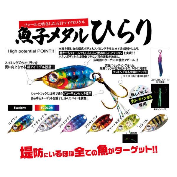 ルーディーズ 魚子メタルひらり 1.0g ブルピンラメ｜fishingmax-webshop｜02