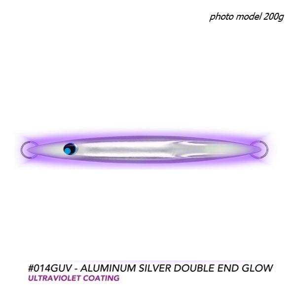 ウロコ ウロコジグ 300g #014GUV アルミシルバーダブルエンドグロー
