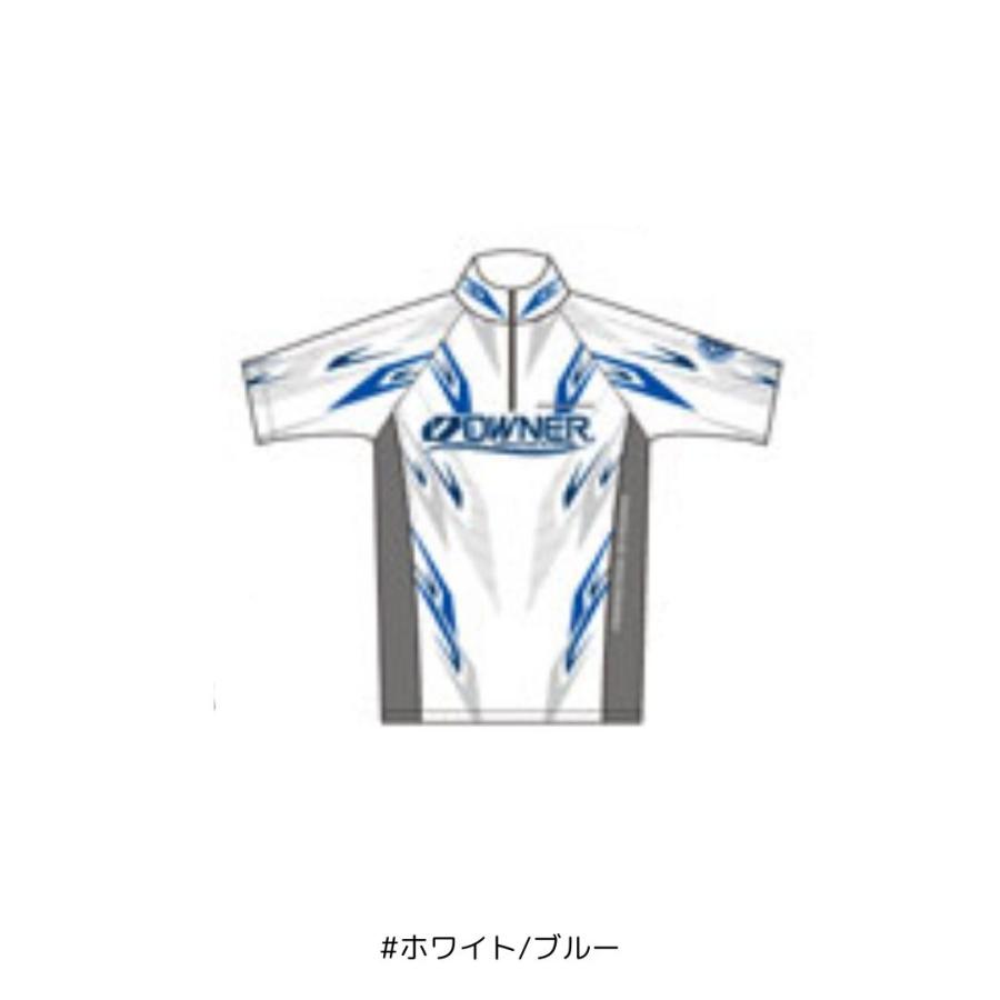 OWNER 半袖ストレッチシャツ L OWNER（オーナー） 半袖ストレッチシャツ #Lサイズ #ホワイト/ブルー