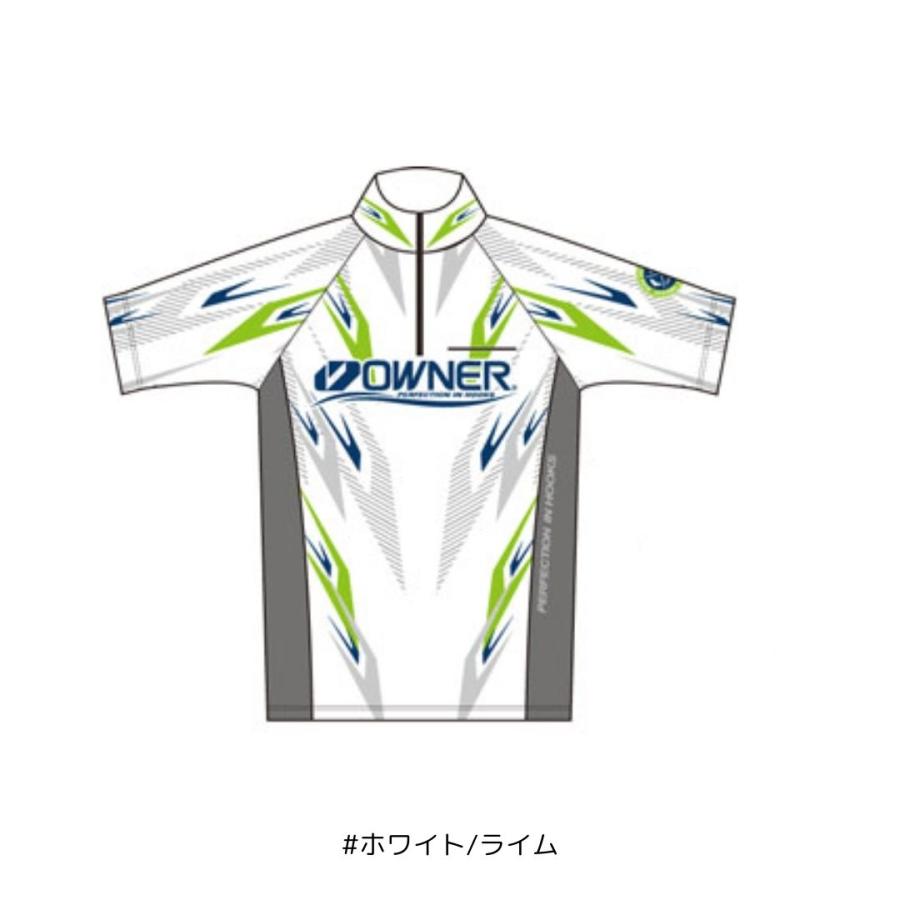OWNER（オーナー） 半袖ストレッチシャツ #4Lサイズ #ホワイト/ライム
