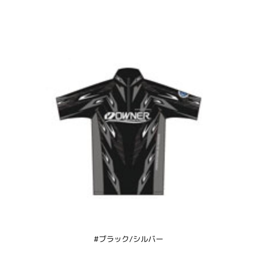 OWNER（オーナー） 半袖ストレッチシャツ #Mサイズ #ブラック/シルバー