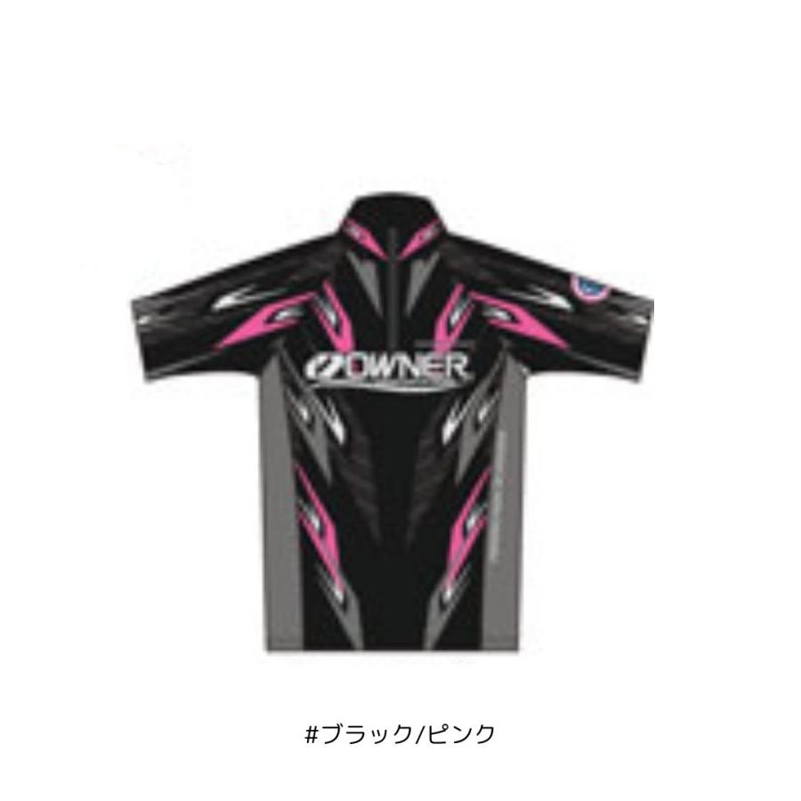 OWNER 半袖ストレッチシャツ M ブラック/ピンク OWNER（オーナー） 半袖ストレッチシャツ #LLサイズ #ブラック/ピンク