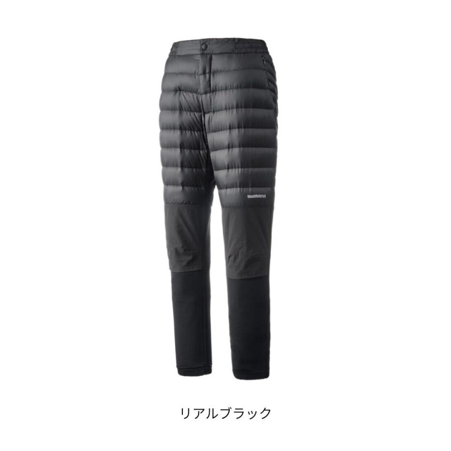 シマノ 防寒ウェア ハイブリッド ダウンパンツ M リアルブラック WP-052X シマノ（SHIMANO） WP-052X ハイブリッド ダウンパンツ リアルブラック