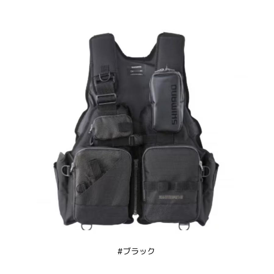 シマノ（SHIMANO） VF-024U ゲームベスト #ブラック 大型便A 爆買