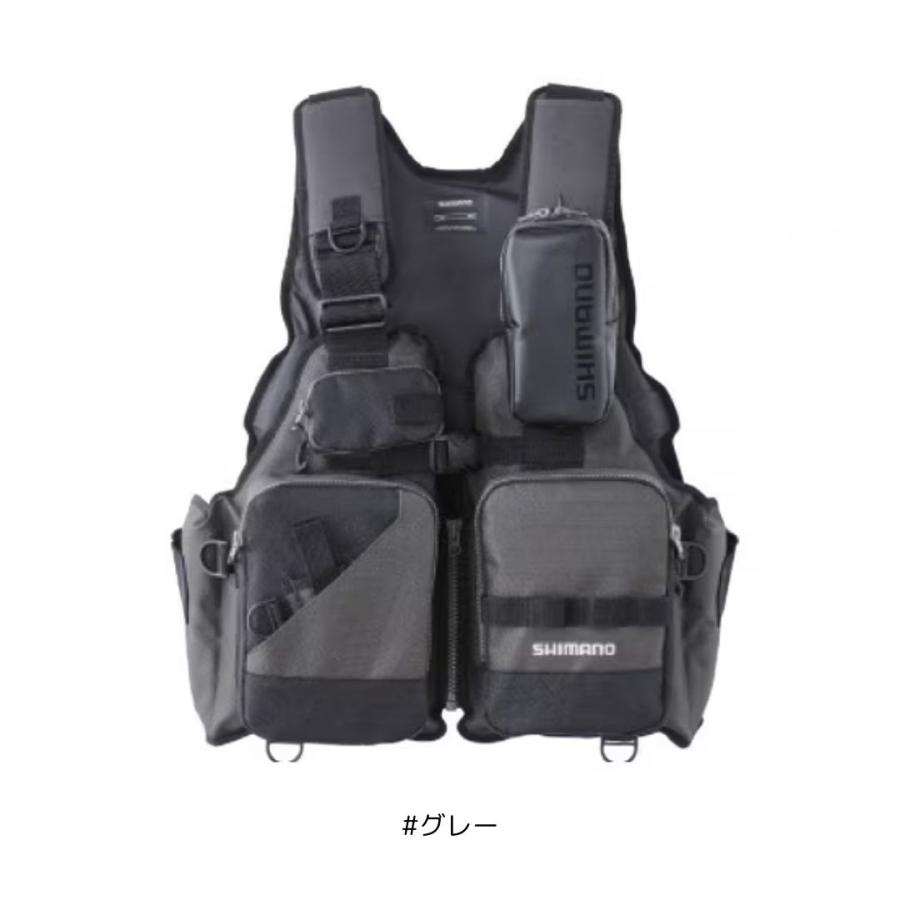 シマノ フィッシングベスト VF-024U グレー シマノ（SHIMANO） VF-024U ゲームベスト #グレー 大型便A 爆買