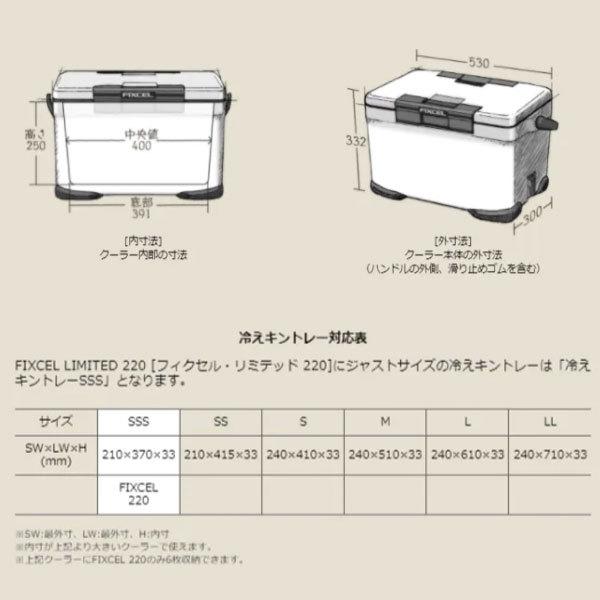 フィクセル リミテッド 22L ホワイト NF-222V シマノクーラーボックス 