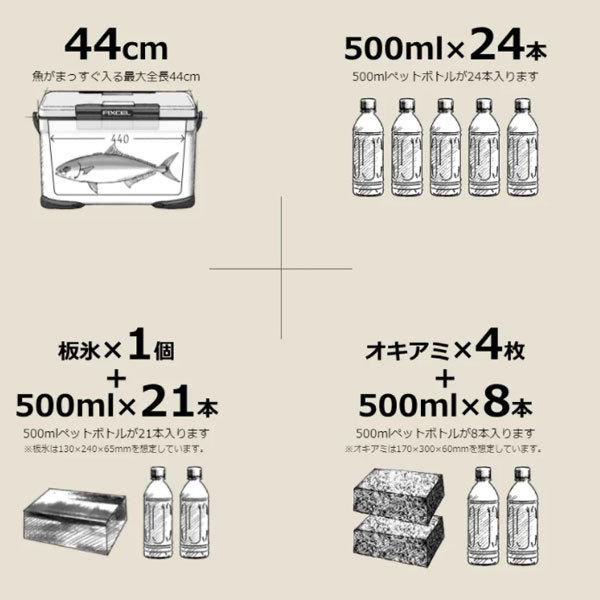 22 フィクセル ライト 30L ホワイト NF-430V シマノ 釣り キャンプ