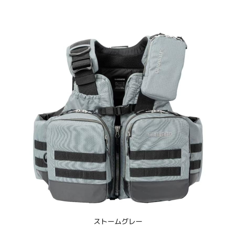 新品未使用　シマノ　フィッシングベスト VF-274W ストームグレー Lサイズ シマノ（SHIMANO） VF-274W アクトゲームベスト #Lサイズ ストーム