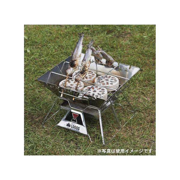 中古 LOGOS 焚き火台 KAGARIBI L キャリーバッグ付き