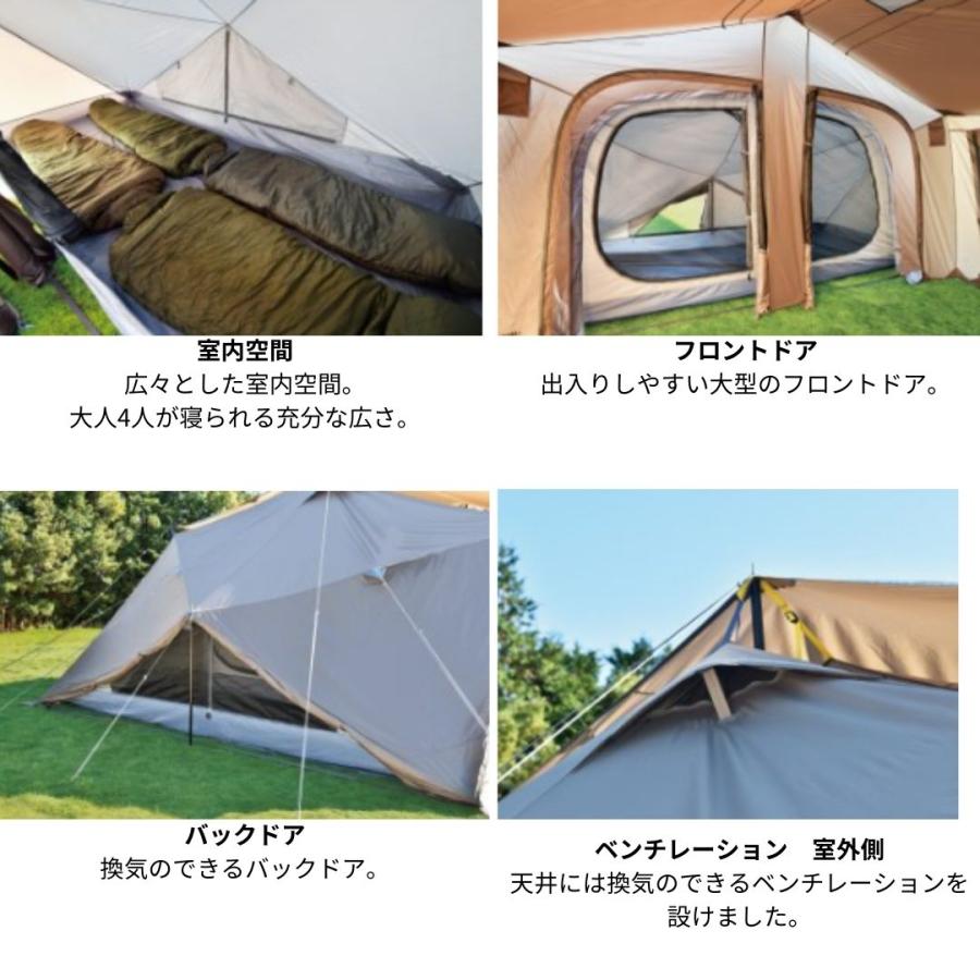 ユニフレーム REVOスクエアテント4 TAN 682371 大型便A 爆買 