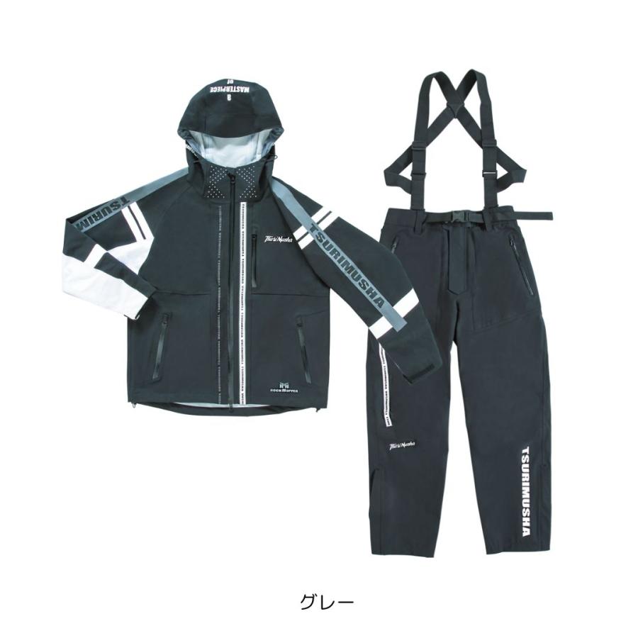 テクニカルアーム 3レイヤーレインスーツ #3Lサイズ グレー TsuriMusha