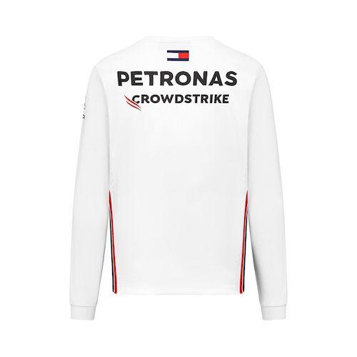 Mercedes-AMG Petronas Official Team ベンツ オフィシャル ロングスリーブ Tシャツ ロンT 長袖 ホワイト｜fishsrb｜02