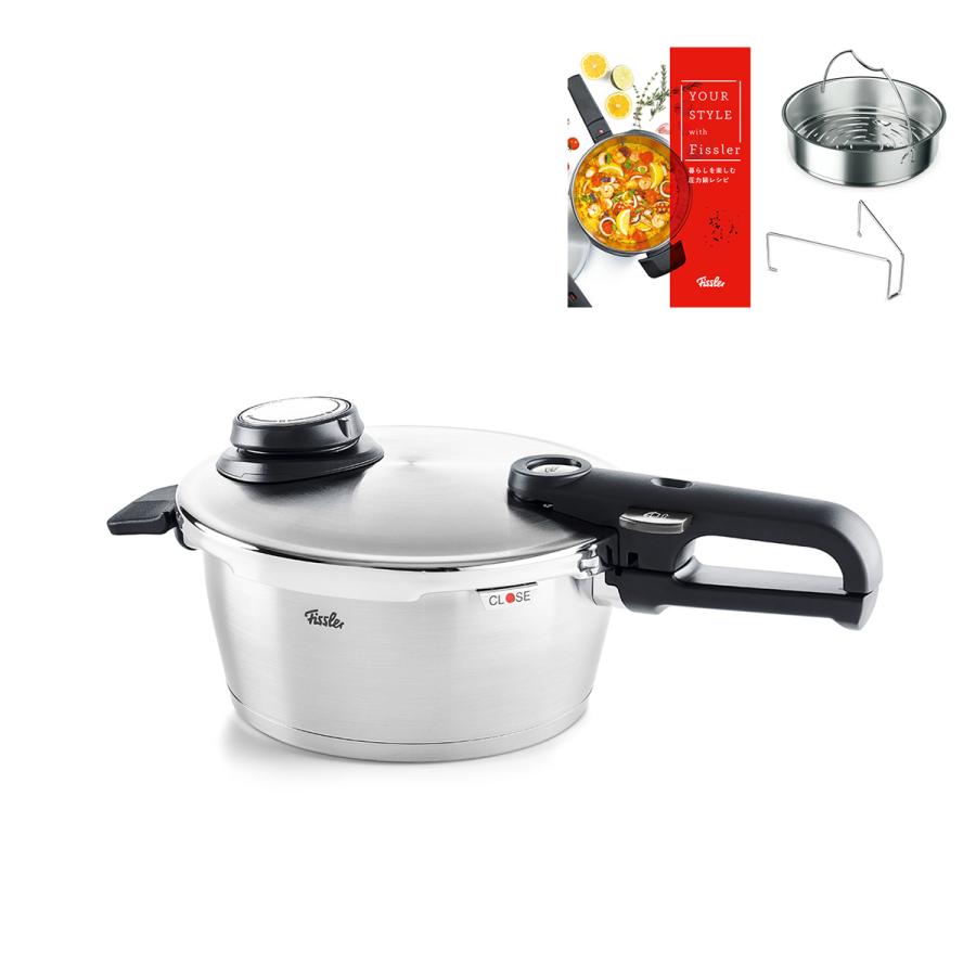 Fissler フィスラー 圧力鍋 ビタビット プレミアム 3.5 L 蒸し器 Fissler フィスラー 圧力鍋 ビタビット プレミアム 3.5 L 蒸し器