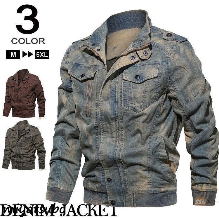 専門ショップ デニムジャケット メンズ ジャケット 春物 アウター デニムジャケット メンズ ジャケット 春物 アウター ジージャン Gジャン バイクジャケット 50代ファッション ジャケット Oyostate Gov Ng