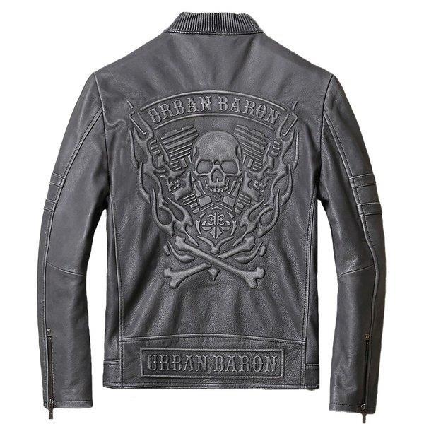 ライダースジャケット 本革ジャケット レザーコート カッコイイ カジュアル防風牛革製ジャケット 革ジャン 春秋冬 カジュアル 1号店 ファッション Xrx F I T ジャケット ファッション レザーコート